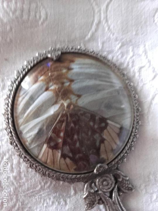 Antig&uuml;edades: Espejo de alas de mariposa - Foto 2