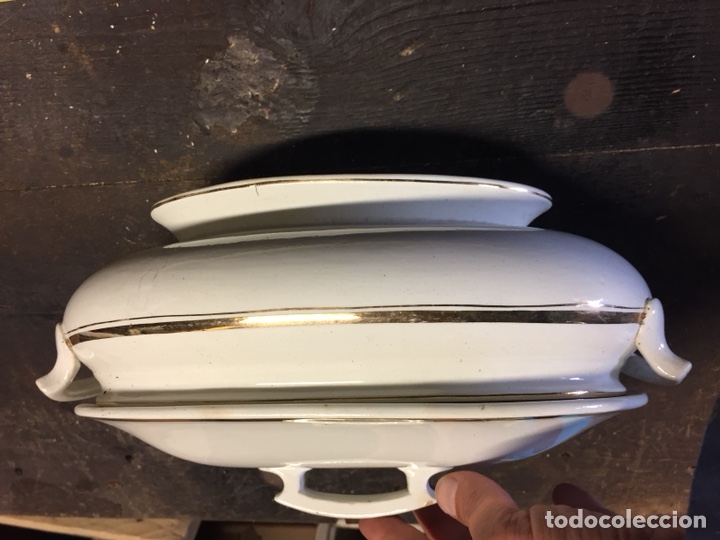 Antig&uuml;edades: Sopera porcelana. Pa - Foto 6