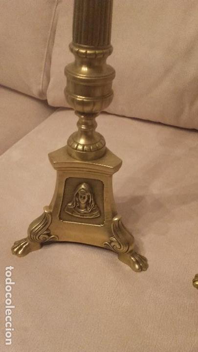Antig&uuml;edades: Candelabros de bronce - Foto 3