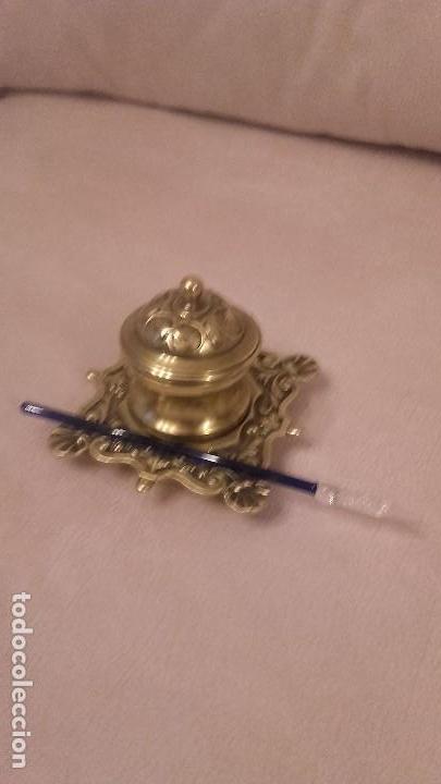 Antig&uuml;edades: Escribania de bronce - Foto 1