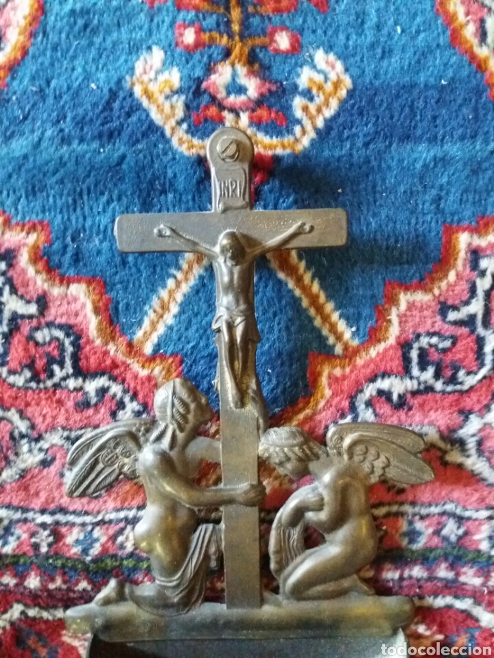Antig&uuml;edades: PRECIOSA BENDITERA DE BRONCE - Foto 4