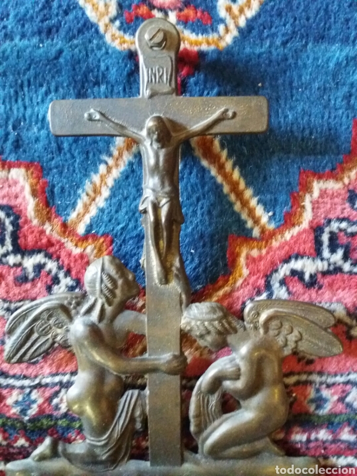 Antig&uuml;edades: PRECIOSA BENDITERA DE BRONCE - Foto 5