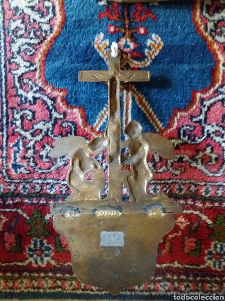 Antig&uuml;edades: PRECIOSA BENDITERA DE BRONCE - Foto 6