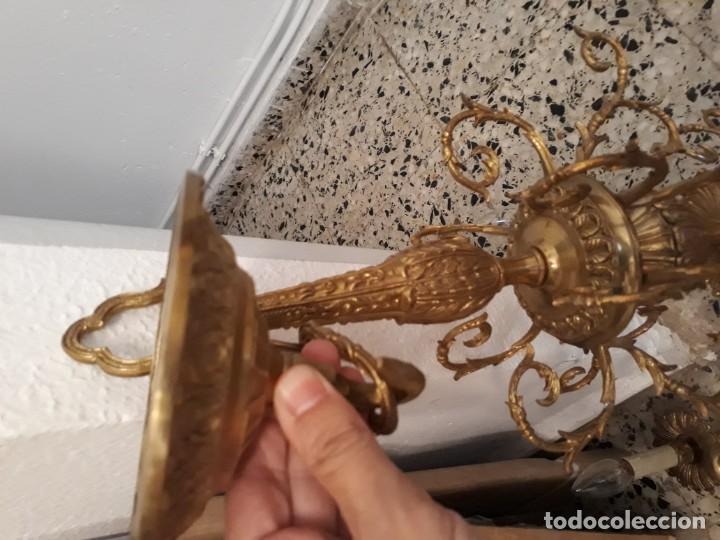 Antig&uuml;edades: Lampara bronce antigua - Foto 3