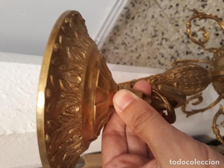 Antig&uuml;edades: Lampara bronce antigua - Foto 5