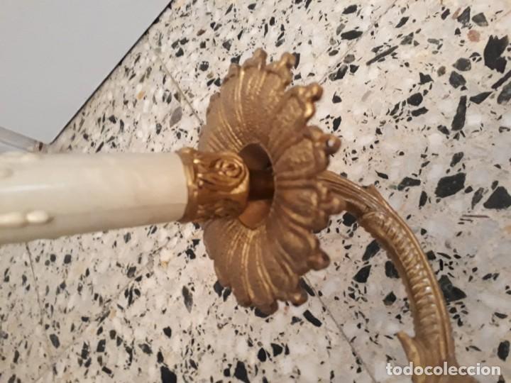 Antig&uuml;edades: Lampara bronce antigua - Foto 7