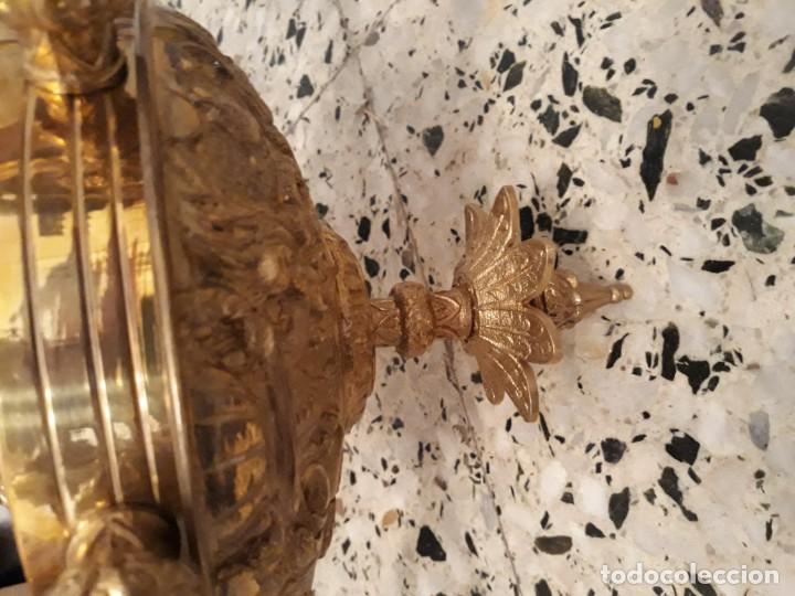 Antig&uuml;edades: Lampara bronce antigua - Foto 10