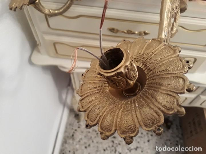 Antig&uuml;edades: Lampara bronce antigua - Foto 12