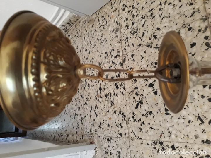 Antig&uuml;edades: Lampara bronce - Foto 2