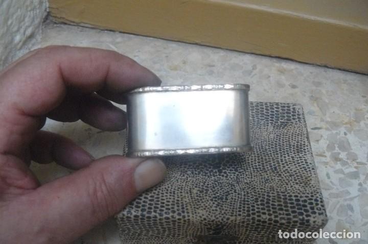 Antig&uuml;edades: SERVILLETERO DE PLATA EN SU ESTUCHE - Foto 3