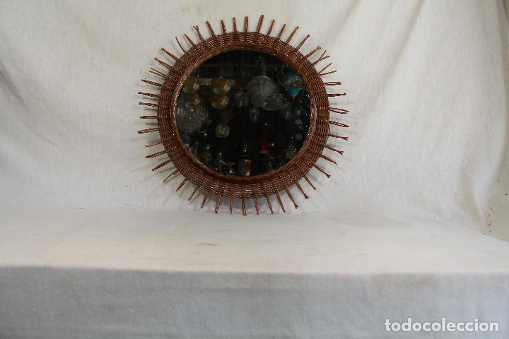 Antig&uuml;edades: espejo de bamb&uacute; - Foto 1