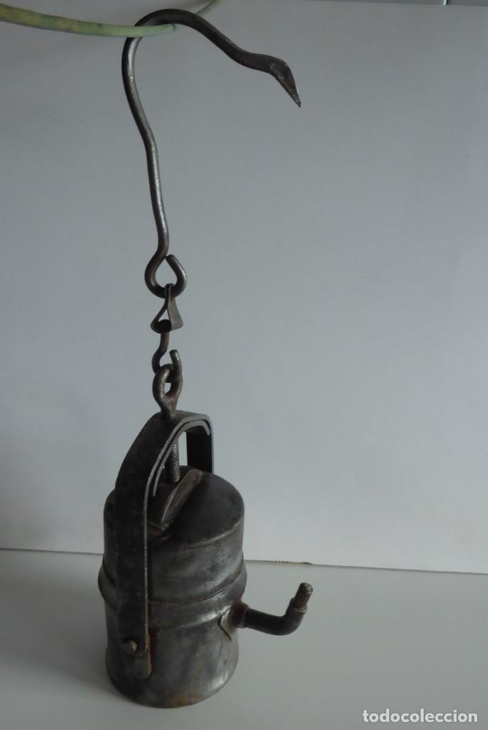 Antig&uuml;edades: ANTIGUO CANDIL DE CARBURO - Foto 3