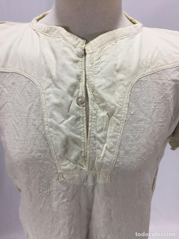 Antig&uuml;edades: Camisa de lienzo antigua - Foto 3