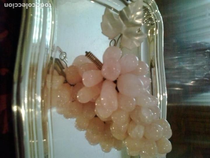 Antig&uuml;edades: Racimo uvas cuarzo rosa ,S XX - Foto 1