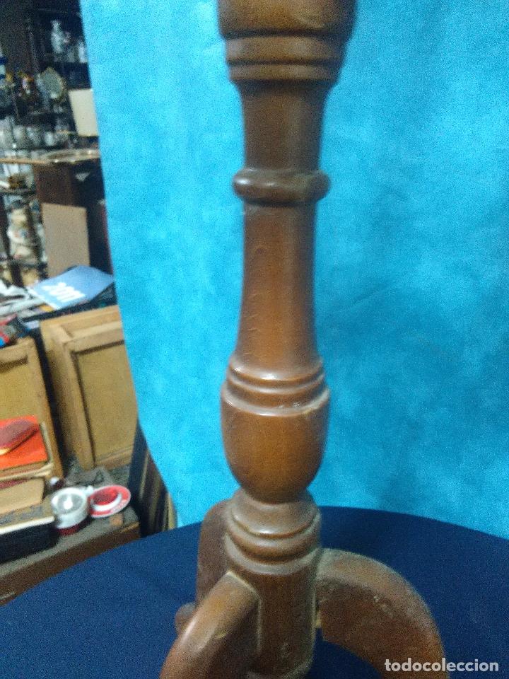 Antig&uuml;edades: MACETERO  MADERA TORNEADA - Foto 4