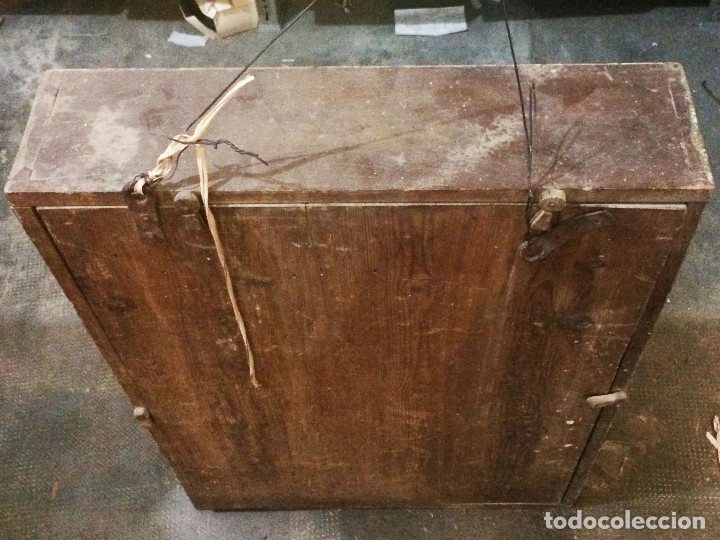 Antig&uuml;edades: CUADRO VITRINA DE PARED DEL SIGLO XIX - Foto 6