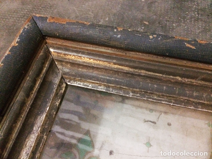 Antig&uuml;edades: CUADRO VITRINA DE PARED DEL SIGLO XIX - Foto 11