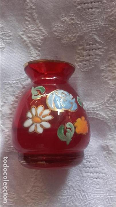 Antig&uuml;edades: Jarron peque&ntilde;o esmaltado Royo - Foto 2