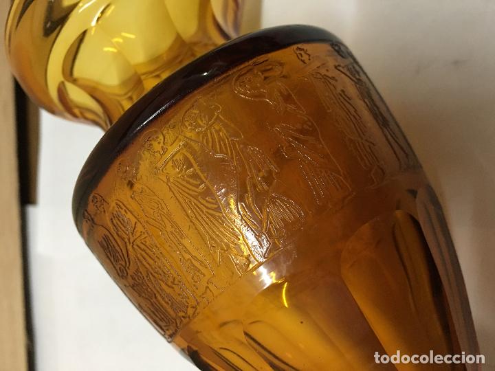 Antig&uuml;edades: JARR&Oacute;N DE CRISTAL CON BASE DE PLATA - Foto 2