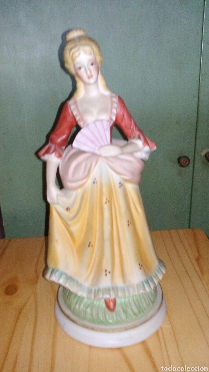 Antig&uuml;edades: Pareja de porcelana biscuit - Foto 3