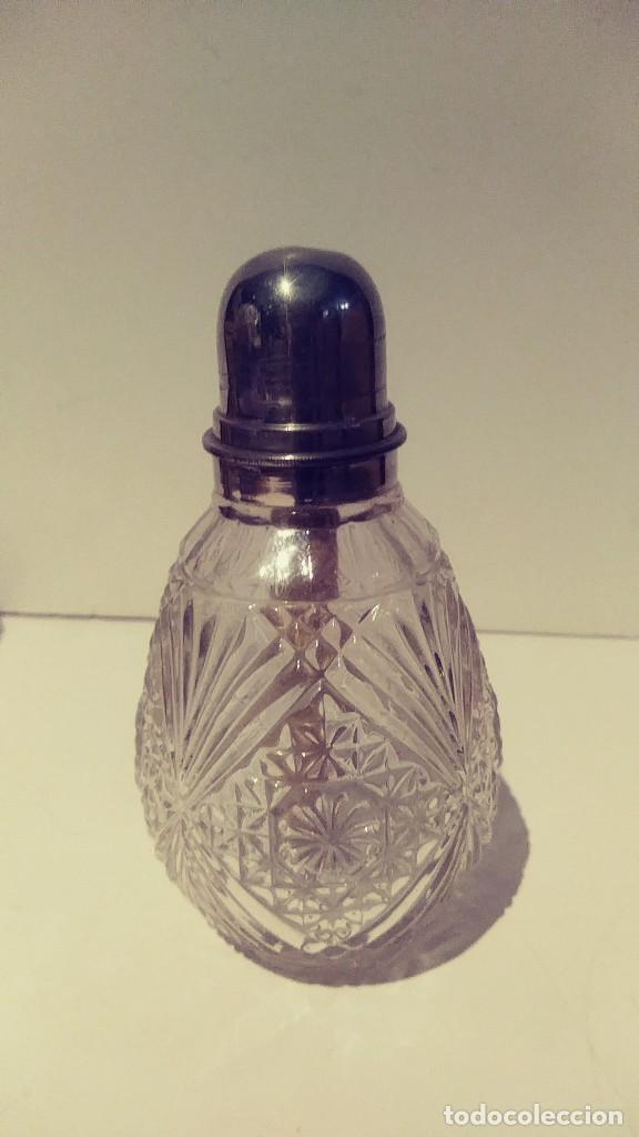 Antig&uuml;edades: perfumero de cristal tallado - Foto 1