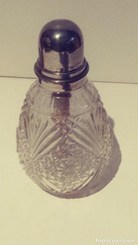 Antig&uuml;edades: perfumero de cristal tallado - Foto 2