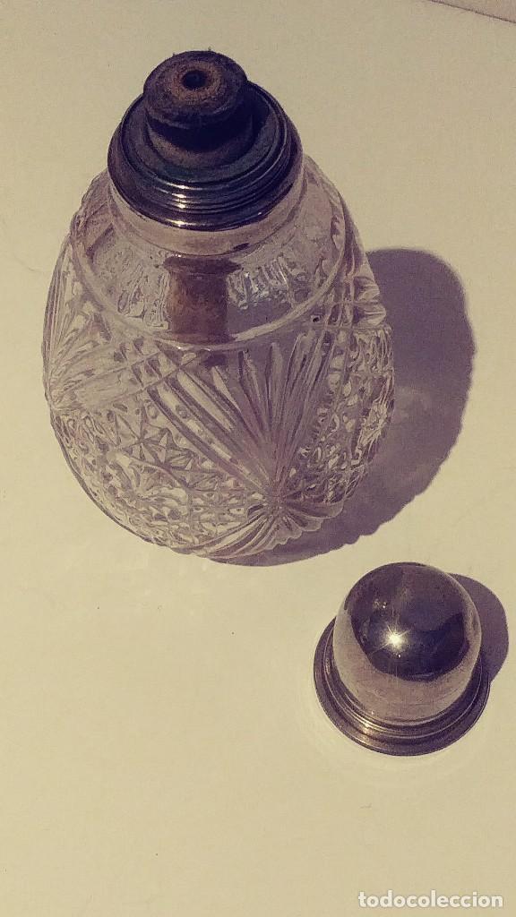 Antig&uuml;edades: perfumero de cristal tallado - Foto 3