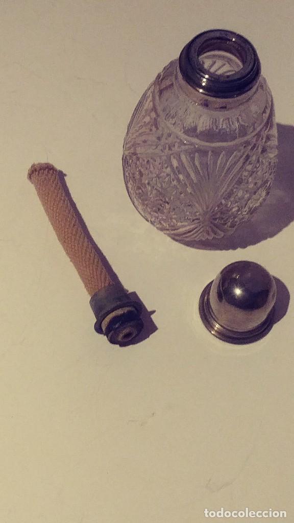 Antig&uuml;edades: perfumero de cristal tallado - Foto 4