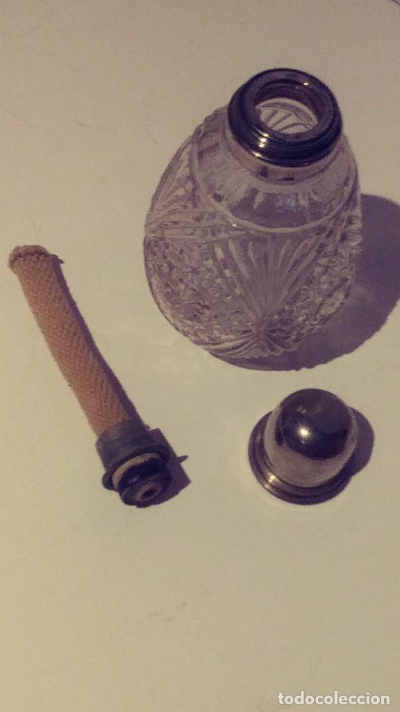 Antig&uuml;edades: perfumero de cristal tallado - Foto 5