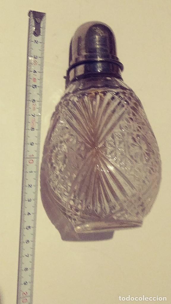 Antig&uuml;edades: perfumero de cristal tallado - Foto 7
