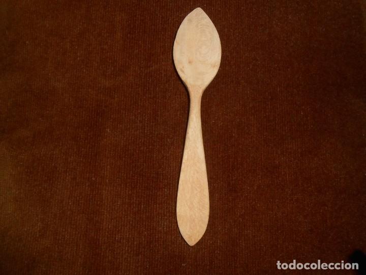 Antig&uuml;edades: Peque&ntilde;a cuchara de madera - Foto 1