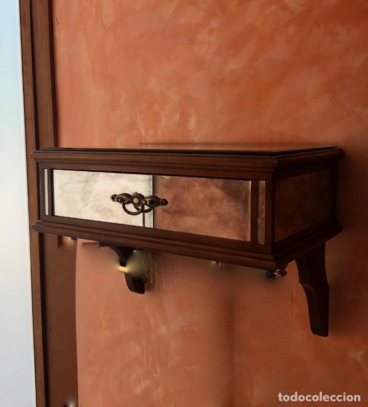 Antig&uuml;edades: REPISA - CONSOLA DE ESPEJO Y MADERA - Foto 4