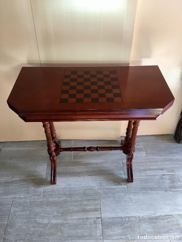 Antig&uuml;edades: ANTIGUA MESA DE JUEGOS - Foto 2