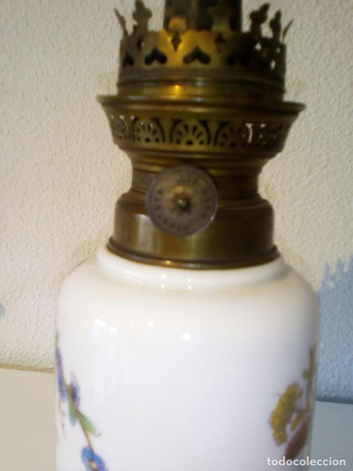 Antig&uuml;edades: Antiguo quinque porcelana. - Foto 3