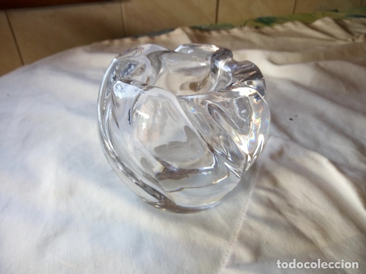 Antig&uuml;edades: Bonito jarr&oacute;n de cristal macizo y pesado. - Foto 2