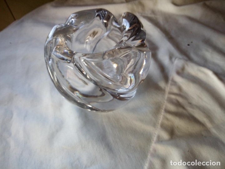 Antig&uuml;edades: Bonito jarr&oacute;n de cristal macizo y pesado. - Foto 3