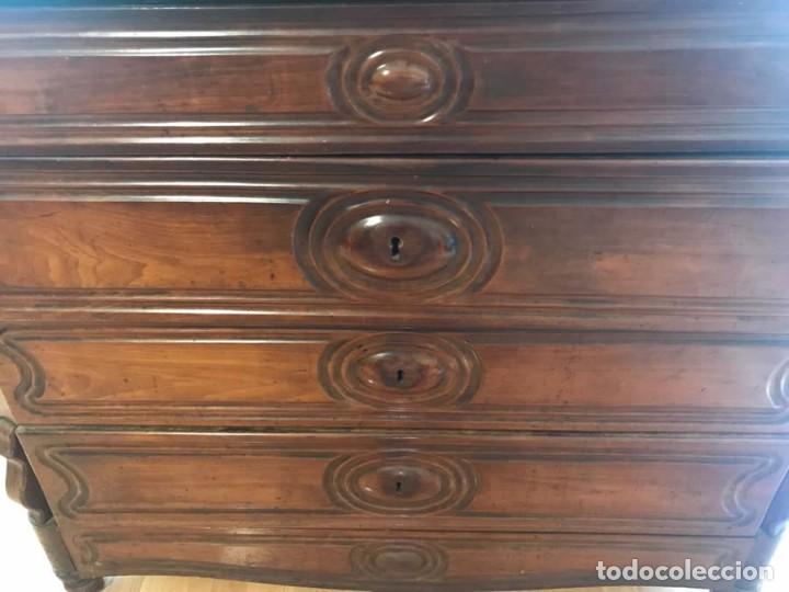 Antig&uuml;edades: C&Oacute;MODA CATALANA DE CAOBA CON MARMOL. - Foto 5