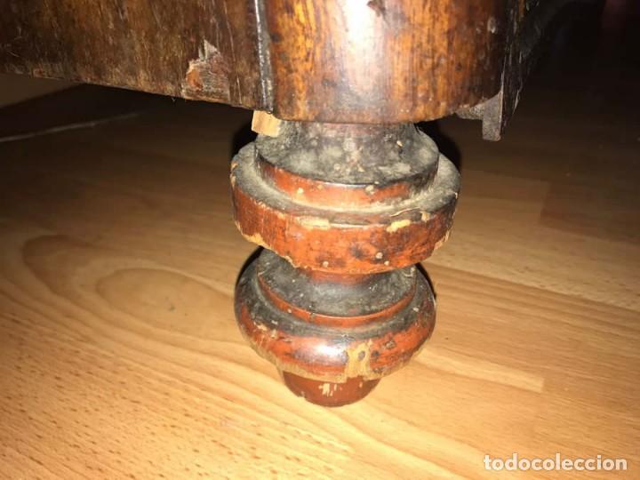 Antig&uuml;edades: C&Oacute;MODA CATALANA DE CAOBA CON MARMOL. - Foto 10