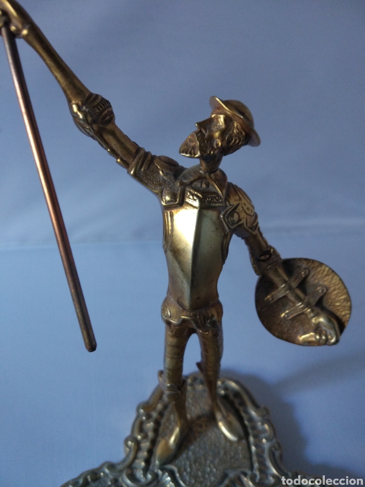 Antig&uuml;edades: Cenicero bronce Don Quijote - Foto 2