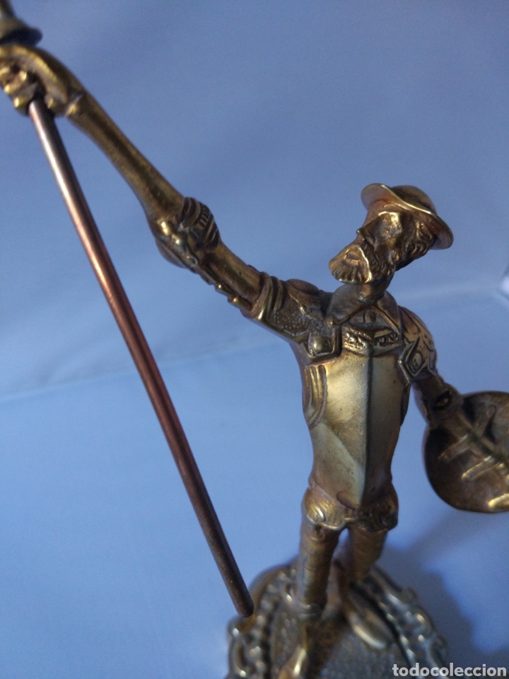 Antig&uuml;edades: Cenicero bronce Don Quijote - Foto 4