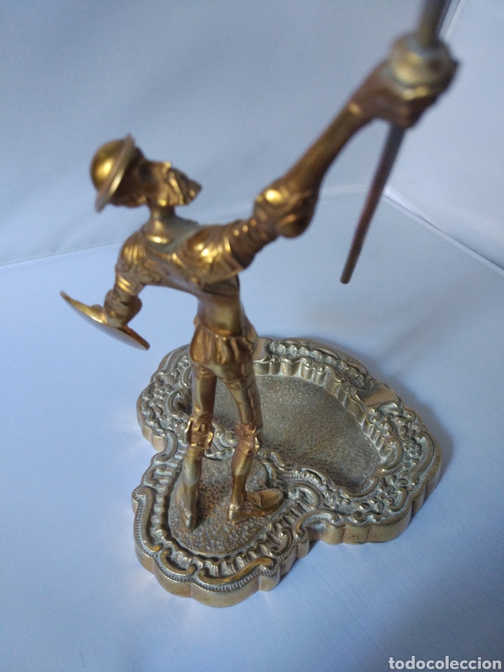 Antig&uuml;edades: Cenicero bronce Don Quijote - Foto 5