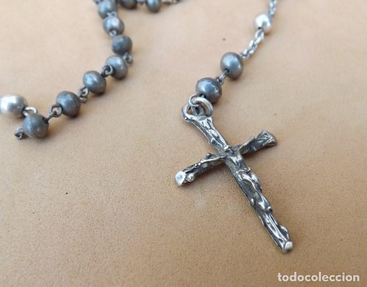 Antig&uuml;edades: ANTIGUO ROSARIO DE PLATA - Foto 2