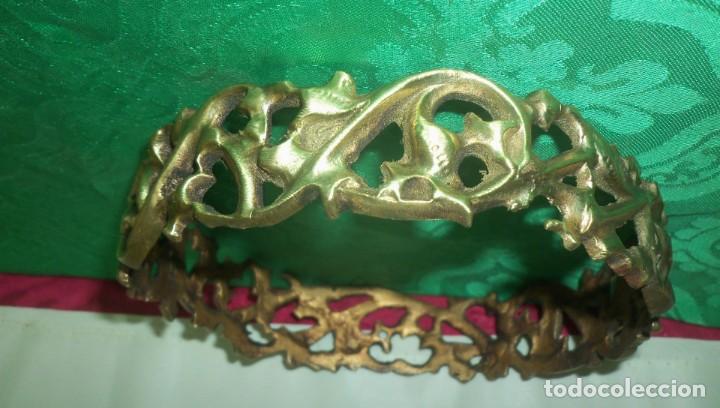 Antig&uuml;edades: CORONA PARA LAMPARA VOTIVA - Foto 3
