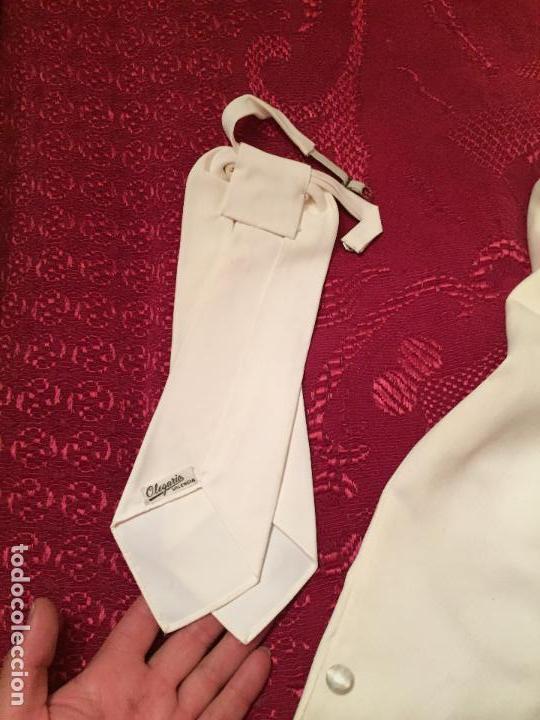 Antigüedades: Antigua americana / traje de niño de primera comunión en seda blanca años 60 con caja original - Foto 3 - 132176230
