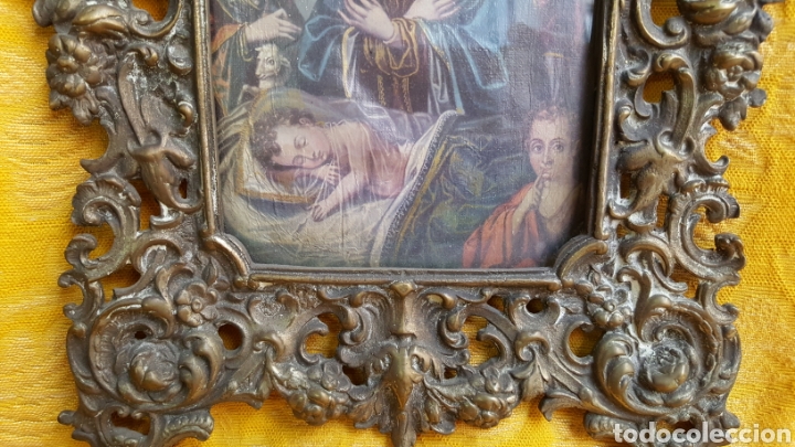 Antig&uuml;edades: MARCO ANTIGUO DE BRONCE - Foto 5