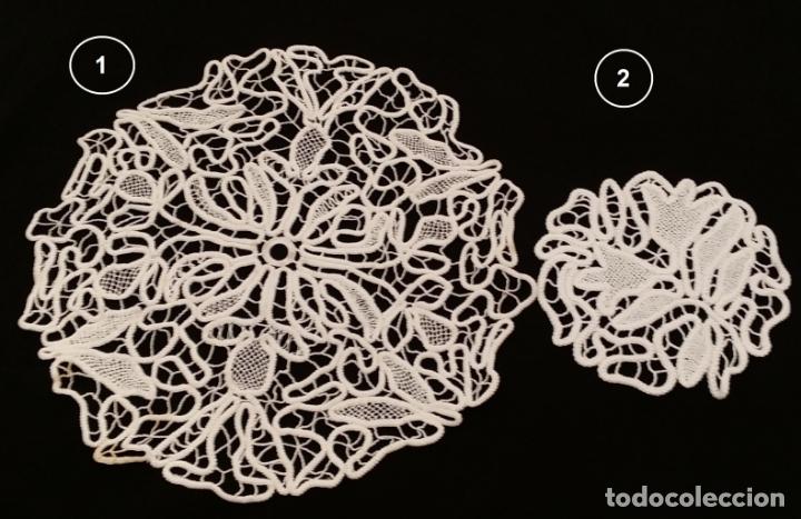 Antig&uuml;edades: Encaje macram&eacute; dos tapetes - Foto 3