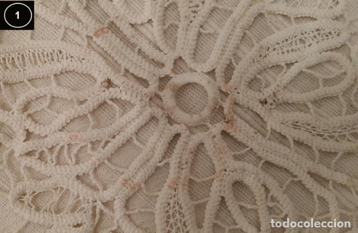 Antig&uuml;edades: Encaje macram&eacute; dos tapetes - Foto 8