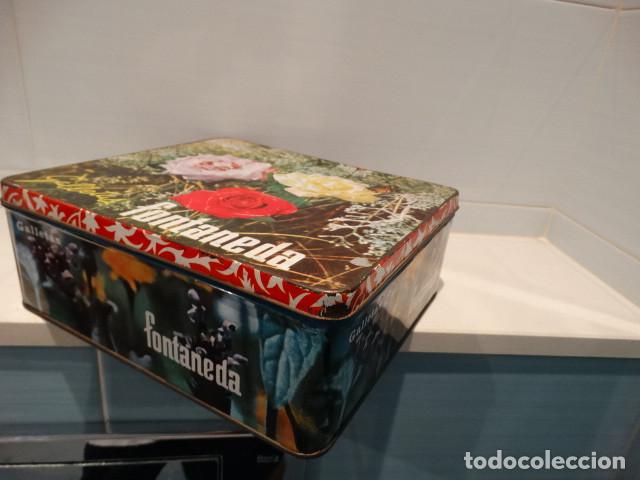 Antig&uuml;edades: Caja de galletas Fontaneda - Foto 4