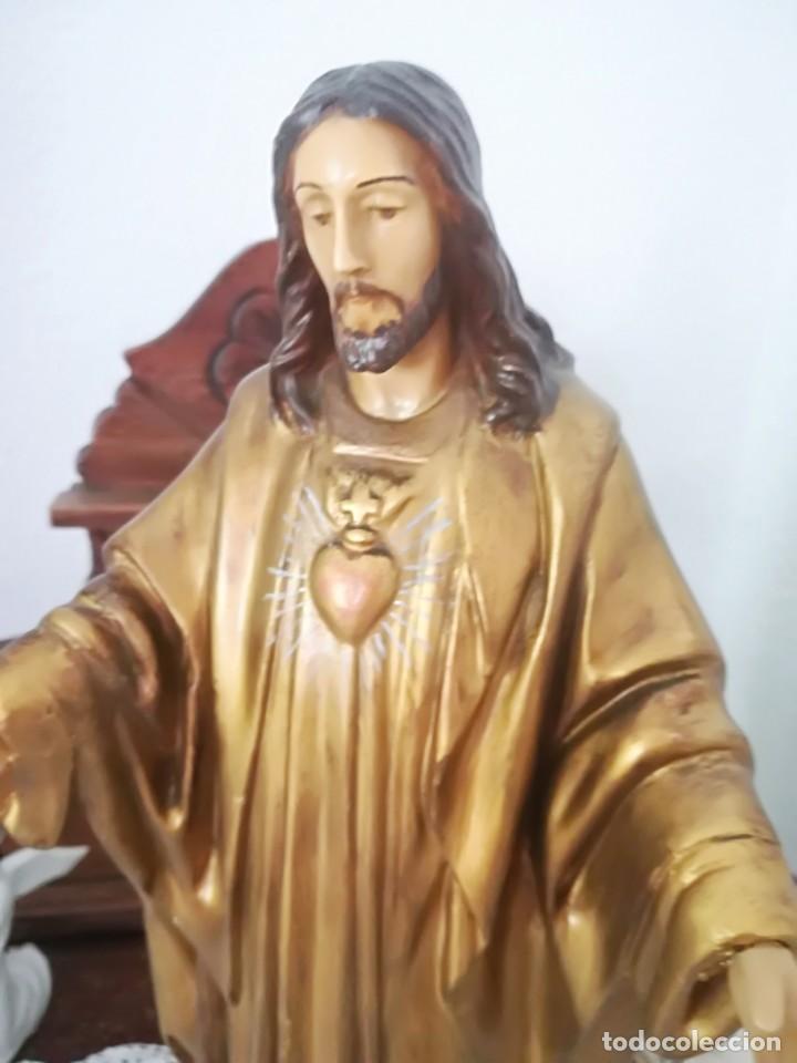 Antig&uuml;edades: Sagrado corazon figura - Foto 1