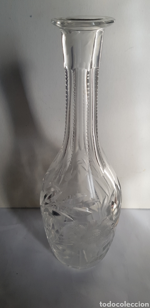 Antig&uuml;edades: Botella de cristal tallado - Foto 1